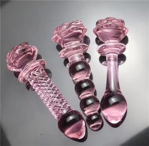 Großhandel Rosa Blumenförmiger Realistischer Künstlicher Kristall-<span class=keywords><strong>Dildo</strong></span> - Product Image 3
