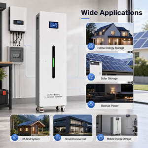 51.2V 400Ah 20kWh LiFePO4 <b>Battery</b> EU Poland Warehouse Ready to Ship Home Solar Storage 6000 Cycles Cloud BMS <b>Mobile</b> ESS Cabinet - Product Image 6