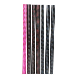 <span class=keywords><strong>Tube</strong></span> hybride <span class=keywords><strong>carbone</strong></span>-<span class=keywords><strong>kevlar</strong></span>-aramide 3K à armure toile, haute résistance aux impacts pour l'aérospatiale et l'équipement sportif - Product Image 3