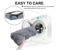 Cama para Perros Económica y Personalizable con Logotipo, Ecológica, de Felpa de Coral, Rectangular, Sólida, Lavable a Máquina, Suave, Flexible, Color Marrón Claro
