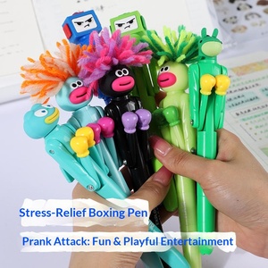 Stylos fantaisie en forme de <span class=keywords><strong>boxeur</strong></span>, licorne, chat de combat, animaux amusants, robots boxeurs, accessoires capillaires en peluche, papeterie originale - Product Image 2