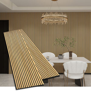 Panel <span class=keywords><strong>acústico</strong></span> de madera <span class=keywords><strong>para</strong></span> mascotas moderno más vendido, chapa de madera a prueba de sonido, diseño de modelo 3D, paneles de pared acústicos de madera <span class=keywords><strong>para</strong></span> techo - Product Image 2