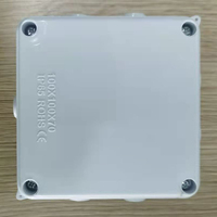 Boîtier de jonction électrique en PVC étanche pour caméra de sécurité extérieure 10x10x6,5 cm, support de montage en plastique pour accessoires de vidéosurveillance