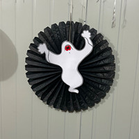 Lanterne en papier citrouille d'Halloween, fantôme, chauve-souris, chat – Décorations de fête DIY pour les festivals et le Qixi Festival