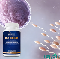 Complément de fertilité masculine en capsules – Mélange de vitamines pour stimuler le nombre de spermatozoïdes chez l'homme – Produit de beauté végétalien, faible en gras et en sucre