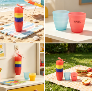 Gobelets en plastique pour enfants-8 oz Gobelets à eau empilables en plastique incassables réutilisables pour enfants - Product Image 6