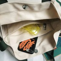 Logo kustom cetak katun daur ulang kanvas Tote tas selempang polos grosir kosong tas tangan surat belanja tas tangan