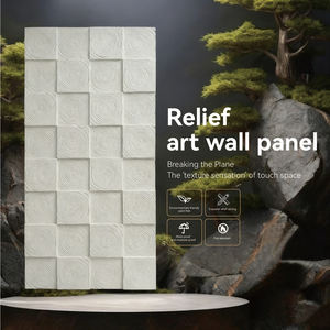 لوحة جدارية فنية بارزة بأسلوب بسيط، سلسلة بسيطة ذات نسيج عمودي لتزيين جدران غرفة المعيشة، لوحة جدارية من البي في سي للحمام - Product Image 2