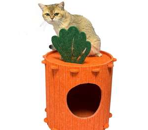 Pieghevole grande e multipla casa delle carote al coperto Tunnel per gatti letto chiuso Peekaboo casa casa casa casa casa rifugio grotta - Product Image 3