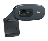 Cámara Web Logitech C270HD 720p USB Plug and Play con Micrófono con Reducción de Ruido para Laptop, Escritorio, Videoconferencias, Reuniones en Línea y Transmisiones en Vivo