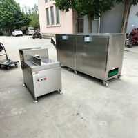 Automatische elektrische groene plantagoen schil- en snijmachine voor bananenverwerking, voedselverwerkingsapparatuur