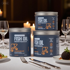 Latas de Aluminio Premium para Cápsulas de Aceite de Pescado, Envases Metálicos para Omega-3 y Suplementos Dietéticos - Product Image 3