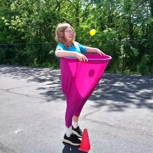 Ensemble <span class=keywords><strong>de</strong></span> <span class=keywords><strong>jeux</strong></span> <span class=keywords><strong>de</strong></span> cour avec balles et pompe à air <span class=keywords><strong>Jeux</strong></span> <span class=keywords><strong>de</strong></span> lancer récréatifs géants en plein air pour les activités familiales Team Building - Product Image 3