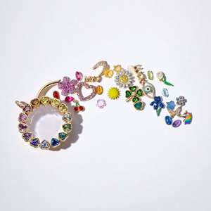 Collier avec pendentif en forme <span class=keywords><strong>de</strong></span> <span class=keywords><strong>cœur</strong></span> personnalisé en zircon, collier avec boîte à photos, breloques DIY, boîte transparente, collier pour femme en or 18 carats - Product Image 1