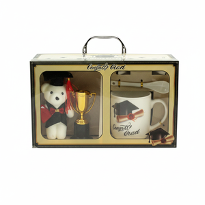 24pcs/<b>set</b> 11"x4"x7" Bear Graduation <b>Mug</b> Personal Gift <b>Set</b> Model 378324 - Product Image 2
