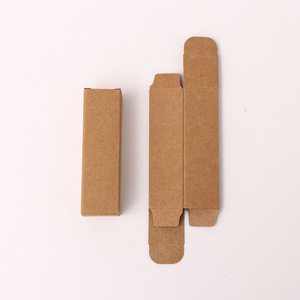 Kraft Paper Cosmetic Packaging <b>Boxes</b> Rectangle 350g Folding Cardboard Box Retro Lipstick Skincare White <b>Black</b> Brown - Product Image 5