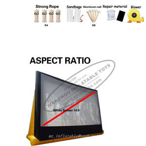 Unidad de cine inflable en cine Producto de cine instantáneo Pared de pantalla de cine inflable para película al aire libre - Product Image 2