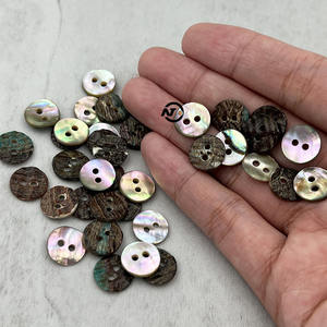 กระดุมเปลือกหอยมุกธรรมชาติ ทรงกลม กระดุมเปลือกหอยอะบาโลน กระดุมเปลือกหอยสังข์ กระดุมเปลือกหอยอะวาบิ แบบ 2 รู 4 แฉก - Product Image 4