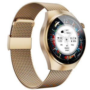 Montre connectée EDS SK7Mini avec bracelet en acier doré, appels Bluetooth, suivi de santé, modes multisports, santé féminine, longue autonomie de la batterie - Product Image 3