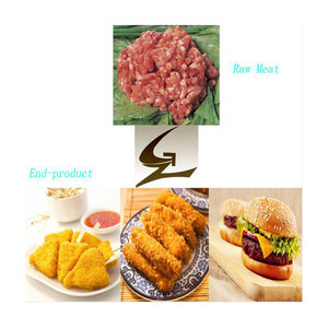 Hiệu Quả Cao Thương Mại Mini Gà Nugget Bánh Hamburger Patty Hình Thành Máy Tự Động Động Cơ Lõi Máy Làm Thịt - Product Image 4