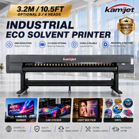 Imprimante jet d'encre grand format 3,2 m à solvant écologique, avec 2 ou 4 têtes I3200 en option, pour impression de vinyle, bâches flexibles et autocollants de voiture