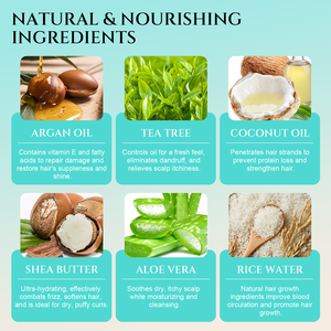 Shampooing et revitalisant sans sulfate avec logo personnalisé, 100% naturel, végétalien, biologique, huile de romarin et d'argan pour la croissance des cheveux - Product Image 3