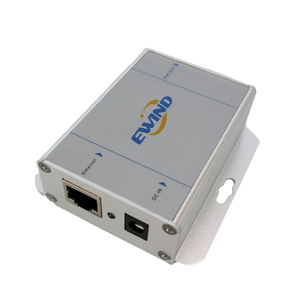 100/1000M Poe Injector Adapter DC Supply 2 RJ45 ports 24v 32v 48v Gigabit Poe Power Adapter