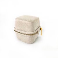 Boîte à bijoux de luxe personnalisable avec logo, étui de voyage pour bracelet en EVA avec fermeture éclair, organiseur de cadeaux, boîte à fermeture éclair en EVA