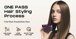 فرشاة تمليس الشعر المحمولة بحجم الجيب، مشط ساخن صغير مع بطارية 1500 مللي أمبير - Product Image 3