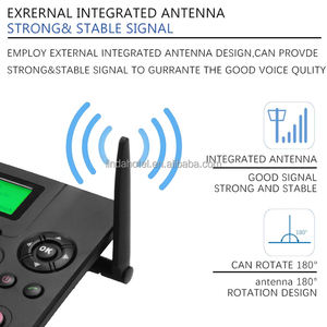 Nueva tendencia 2 Tarjeta SIM teléfono inalámbrico fijo 4G/GSM juegos de teléfonos de escritorio analógicos para uso doméstico o de oficina - Product Image 4