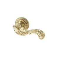 Poignée de porte baroque ISILINE, en laiton doré foncé, style européen classique, pour porte intérieure de chambre