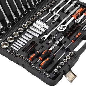 Nouvel ensemble d'outils Steeltreks : Kit de réparation pour véhicules utilitaires, haute qualité, 151 pièces, jeu de clés à douilles et clés à cliquet Allen S2, boîte à outils - Product Image 3