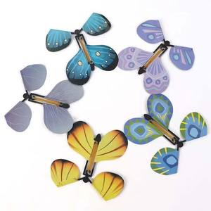 Jouet Papillon Volant Magique pour Enfants en Plastique ABS, Simulation de Carte, <span class=keywords><strong>Blague</strong></span> Amusante, Cadeau Créatif, Fonction Sonore Fleur - Product Image 1