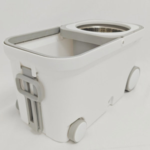 Spin Mop Bucket With Metal Basket Rectangular Design For Wet And Dry Cleaning - Product Image 1