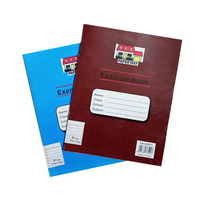 Cahier d'exercices scolaire personnalisé avec couverture bleue, 40 feuilles, lignes simples