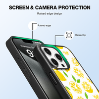Coque de téléphone personnalisée par sublimation pour iPhone 151617, design de dessin animé 3D, protection contre les chocs, protection sans fil, coque de téléphone avec protection de l'appareil photo, matériau PET