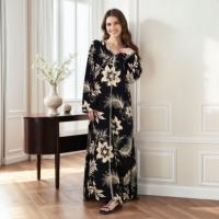 Abaya maxi ouverte traditionnelle pour femmes musulmanes, abaya plissée sur mesure pour femmes modestes, robe islamique de Dubaï