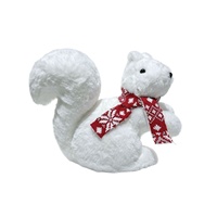 Nouvelle Décoration de Noël : Adorable Ours en Peluche Blanc, Poupée en Tissu, Petit Cadeau, Matériau Bulle, Présentation Vitrine Chine