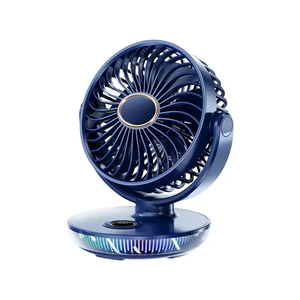 Portable 3 in 1 Multi-function Digital Display 5 Levels Rotating Speed Aromatherapy Adjustable Desktop <b>Fan</b> With Colorful Light - Product Image 1