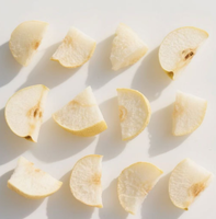 Vriesgedroogde peerblokjes met veel vezels |   Darmvriendelijke prebiotische fruitsnack zonder toegevoegde suikers voor een gezonde levensstijl