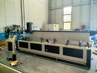 Machine de fraisage et de perçage CNC à double broche 3 axes, portée de travail 3000 mm, pour la fabrication de fenêtres en aluminium