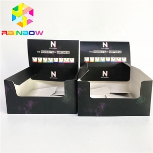 Folding Corrugated Cardboard Carton Display Box Retail Shop Shelf Ready Tray Packaging Paper Display Box