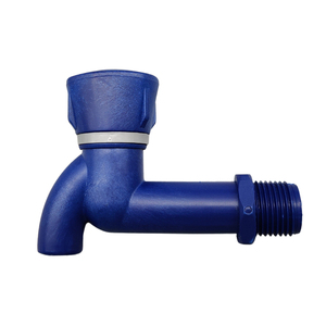 Universal <b>Wall</b> Install Blue Color Sanitary Toilet ABS Bibcocks Bathroom Plastic Basin Faucet Water Taps - Product Image 3
