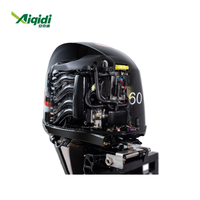 AIQIDI CE Starter elektrik, Motor tempel bensin 50HP 60HP dengan sistem pendingin air