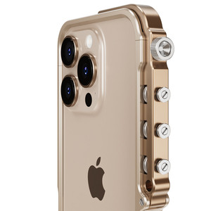BONERUY M13 funda de teléfono de aleación de aluminio anti caída y botón de disipación de calor funda protectora de teléfono adecuada <span class=keywords><strong>para</strong></span> 15 16 17 proMAX - Product Image 4