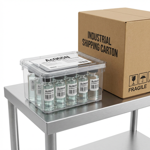 Boîtier rigide en PP à 5 compartiments avec fermeture à pression - Rangement compact et portable pour la distribution en essais cliniques - Product Image 4