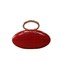 Pochette de Soirée de Luxe pour Femme en Cuir PU Effet Crocodile, Sac à Main Élégant pour Mariage et Fêtes avec Chaîne Détachable