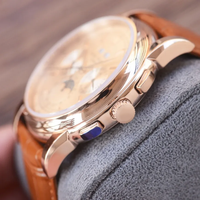 Montres chronographes automatiques mécaniques de luxe pour hommes, design tendance, boîtier en acier inoxydable, multifonctions, date, aiguille