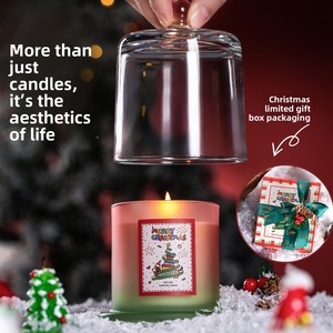 JQラグジュアリー クリスマスギフト ゴールデンベルカバー アロマソイワックス 手作りお土産キャンドルライト - Product Image 1