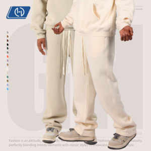 <span class=keywords><strong>Pantalon</strong></span> large personnalisable pour femmes et <span class=keywords><strong>pantalon</strong></span> de survêtement ample pour hommes, modèle droit grande taille, style décontracté - Product Image 2